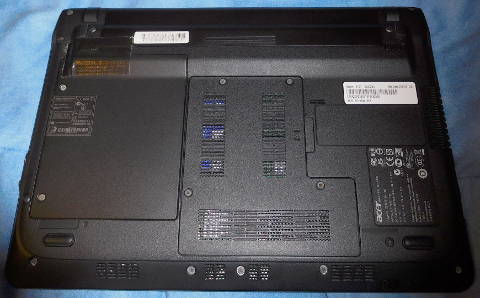 Acer 1810T backside