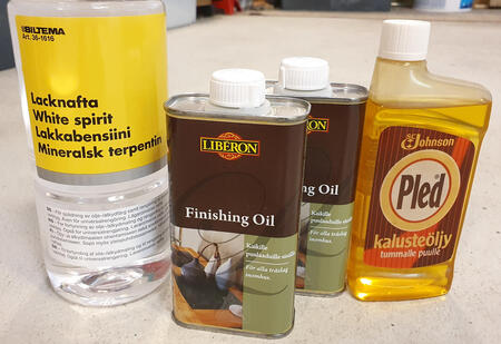 Finishing oil products