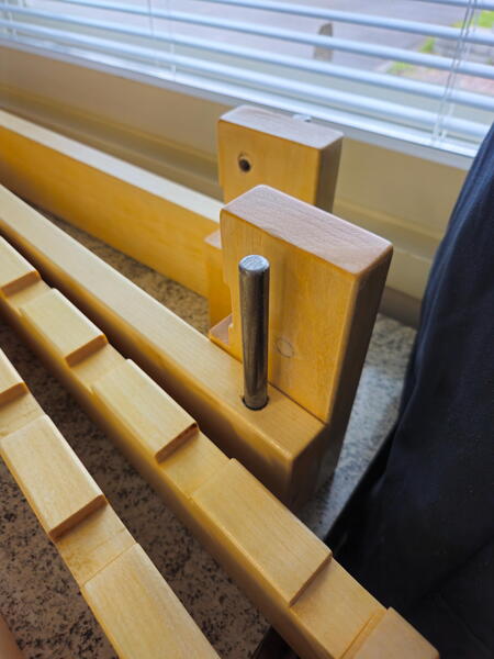 Headboard piece with steel rod