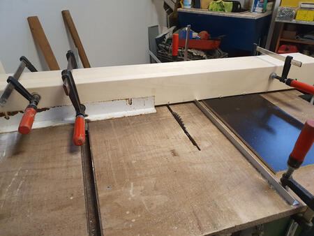 Sawing the notches