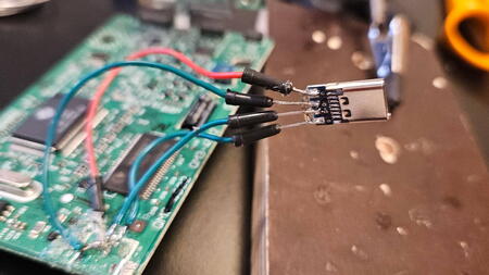 Modified USB connector